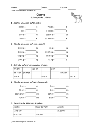 Klassenarbeit 1001