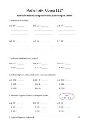 4 mathe aufgaben klasse Arbeitsblätter Mathe